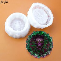 For Fun 1PC DIY Crystal Epoxy Mold Halloween Skull Ashtray Silicone Mold Handmade Craft Epoxy Resin Mold Skull Mold Decorate