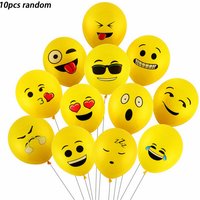 10/30 pcs 12 inch yellow mixed color latex balloon set