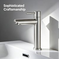 1 pc high-quality basin single cold water faucet, high-end bathroom sink accessory faucet, durable and beautiful