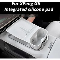 for Xpeng G6 2025 Cup Holder With Anti Dirt Pad Phone Charging Silicone Anti-slip Shock-Absorbing Tray Accessiories