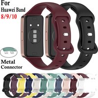 Soft Silicone Strap For Huawei Band 8 9 10 Accessories Smart Watch Replacement Bracelet For Huawei Band 8 9 10 Watchband Belt