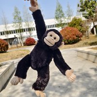 25cm Simulation Chimpanzee Plush Toy Realistic Gorilla Stuffed Animal Soft Safari Doll Gift Home Decor For Kids Holiday Gifts