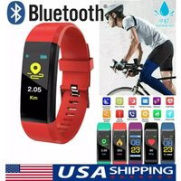 115Plus Sport Smart Watch: Waterproof Fitness Tracker for Men/Women, HR & BP Monitor, Smart Band