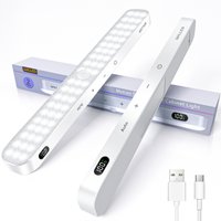 WILLED Lampka do szafki z czujnikiem ruchu Wyświetlacz na baterie 60 LED Dotykowa listwa świetlna Bezprzewodowa lampka nocna na akumulator