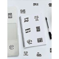 AliExpress NONE 100PCS Black and White Motivational and Self Disciplined English Phrases Graffiti Stickers for Helmet Bicycle Hand Account