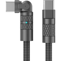 180°Rotating 60W USB C to USB C Cable Type C Charger Wire 3A Fast Charge for iPhone 17/15 Macbook iPad Samsung Galaxy Xiaomi