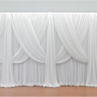 White Wedding Backdrop Wedding Stage Curtain Christmas Halloween Background Wall Decoration Party Decoration