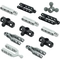 MOC Technical Accessories Building Block Compatible 6571 6572 32195 57515 Steering Shock Absorber Arm With Ball Parts Leduo