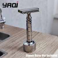 2026 Flash Sale Yaqi Razor Holder YAQI Inkwell Stainless Steel Mens Shaving Razor Holder Boyfriend's Gift