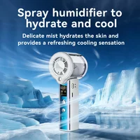 3000mAh High-speed Handheld Electric Fan Semiconductor Refrigeration Fan USB Rechargeable Water Replenishing Spray Fan Outdoor