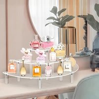 3-Tier Acrylic Display Portable Countertop Organizer Transparent Multi-Layer Storage Box for Home Decor,Dressing Table Storage