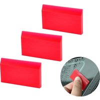 Mini raclette en caoutchouc pour vitres de voiture, lame de raclette Flexible sans rayures pour nettoyeur de vitres arrière de voiture, outils de teinte de vitres 3 pièces