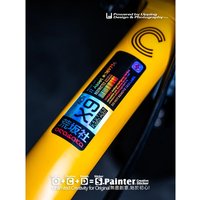 AliExpress NONE 1PC Laser Rainbow Reflective Bike Stickers Cyberpunk Decorative Decals for Bicycle Frame Top Tube Car Motorcycle
