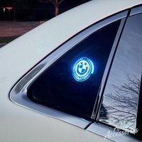 Car Windows Atmosphere Lamp Door Triangle Window Modified LED Light Ambient Lighting For BMW 1 3 5 7 Series X1 X3 X5 X7 Sticker