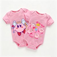 Cute Kirbys Baby Bodysuits Clothes Newborn Boy Girl Kawaii Clothes Jumpsuit Cotton Infant Outfits Safe Soft Romper Children Gift