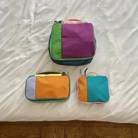 Hanging Travel Toiletry Bag Set Large Capacity Multi-Pocket Makeup Organizer Waterproof Nylon Outdoor Sports Wash Case
