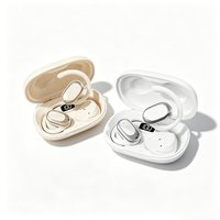 Open-Ear Wireless Bluetooth Earphones Rotatable Over-Ear Headphones with Noise Cancellation Built-in Mic Portable Audio Headset