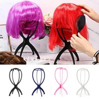 1/2x Wig Display Stand Mannequin Dummy Head Cap Hat Hair Holder Foldable Stable