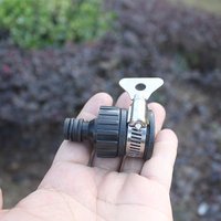 Round Tap Connector Hose Pipe Fitting Black Faucet Adapter Fitting Garden Accessory Assembly Indoor Kitchen Replacement