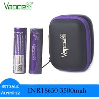 Original Vapcell 18650 3500mah 10A 3.7V INR18650 Battery Flat Top Cell Rechargeable Li-ion Batteries Discharge Current 10A