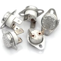 5-20Pcs KSD302 Ceramic Normally Closed Thermostat Temperature Switch 16A 250V 40℃-300℃ Bent Foot