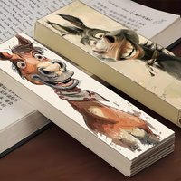 32pcs Novelty Whimsical Bookmarks, Christmas ,Teacher Gift, Back-To-School Holiday Gifts, Creative Artistic Designs