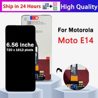 6.56" IPS For Motorola Moto E14 LCD Touch Screen Sensor Digiziter Assembly Replace For Motorola Moto E14 XT2421-14 LCD Frame