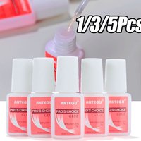 1/3/5Pcs Extra-Strong Nail Tips Glue Net.7g/bottled Adhesived Rhinestone&Acrylic Fake Tips Nail Glue With Brush Quick Dry Glue