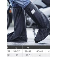 AliExpress NONE Rain Boot Shoe Cover Black Waterproof with Reflector High Top Clear Shoes Dust Covers for Motorcycle Bike Rain Cover Men Women