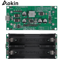 Lithium Battery Charging Boost Module, 15W 3A 5V/9V/12V Micro USB Port UPS Circuit Battery Step Up Charger Board Good Protection