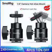 SmallRig 1/4" Camera Hot Shoe Mount with Additional 1/4" Screw for Canon for Nikon for Panasonnic for Fujifilm - 761