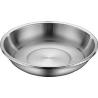 Ultra Thick 304 Stainless Steel Banquet Plate LFGB Certification Sanitary Baby Dining Dish Fall Resistant Basin for Kitchen