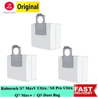 Original Roborock S7 Maxv Ultra Zubehör Staubbeutel für Roborock S8 Pro Ultra Q7 Max+ Q5+ S8+ Staubsauger Einweg-Staubbeutel Ersatzteile