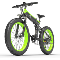 AliExpress NONE BEZIOR X1500 Adult Electric Bicycle1500W Motor Electric Bike 48V12.8AH Battery E-bike 26 Inch Fat Tires E-Mountain Bike