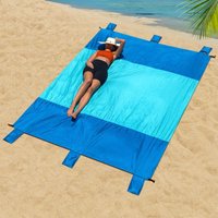 Sand Free Beach Blanket Waterproof Portable Camping Mat Lightweight Pocket Picnic Mat For Travel Hiking Vacation