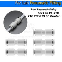 For Bamboo lab X1/X1C/P1P/P1S/A1 AMS PTFE Tube Pneumatic Fitting Connector for 1.75mm Filament Fast Coupling 3d Printer Parts