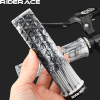 Bicycle Grips TPR Rubber Anti Slip Shock-Absorbing Mountain Bike Handlebar Grips Ergonomics Comfortable Soft MTB Cuffs Lock On