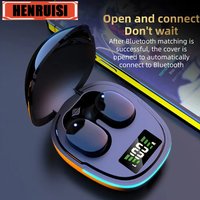 New G9S Wireless Earbud Noise Canceling Waterproof Ear Buds in-Ear Stereo Touch Control Headphone with LED Display Charging Case