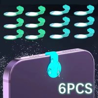 For Apple iPhone iPad Samsung ios Type C Charging Port Protector For Airpods IOS Silicone Luminous Anti-lost Dust Plug Universal