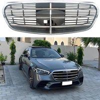 Front Racing Facelift Upper Radiator Grill For Mercedes-Benz W223 S-Class OE S400 S450 S500/580 2021-2025