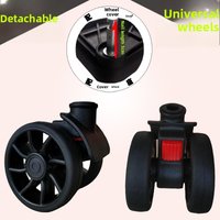 Universal Wheel Luggage Cart Travel Tool Box Bag Wheel Roller Suitcase Foot Wheel Carryon Spinner Wheel Removal Wheel 012