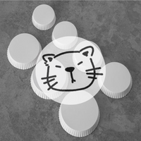 Popular 100PCs Disposable Glass Cup Paper Lid Drinking Coffee Tea Cup Paper Cover For Hotel Cafe Restaurant