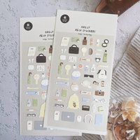 Korean Import Suatelier The Things In My Bag Nylon Stickers Scrapbooking Diy Journal Stationery Sticker Deco Art School Supply