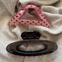 Fashion Hair Claw Set Triangle Polka Dot Oval Shaped Clips Shark Ponytail Claws Stylish Acrylic Hair Accessories for Women