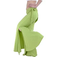 Tribal Fusion Belly Dance Pants Ladies High Waist Flare Trousers 1pc Yoga Pants One Size Women Belly Dance Practice Pants Adult