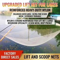 Portable Landing Fishing Net 2/3/4 m Large Fishing Mesh For Freshwater Saltwater Use Outdoor Fishing Tackle Gears Fishing Tools