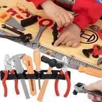 7pcs Mini Simulation Repair Tool Set Toys Pretend Play Repair Construction Tool Kit for Toddlers Educational Learning Toys TMZ