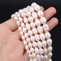 Reisperlen, A-Qualität, natürliche Süßwasserperlen, 5–6 mm, lose Distanzperlen für Schmuckherstellung, Zubehör, DIY, Damen, Halskette, Armband