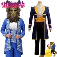 Anime Beauty and the Beast Cosplay Costume Cartoon Prince Adam Cospaly Costumes Suit Clothes Mask for Adults Men Women Halloween