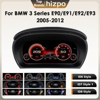 Hizpo Digitales Armaturenbrett für BMW 3er Serie E90 E91 E92 E93 2005-2012 Digitales Kombiinstrument Tachometer